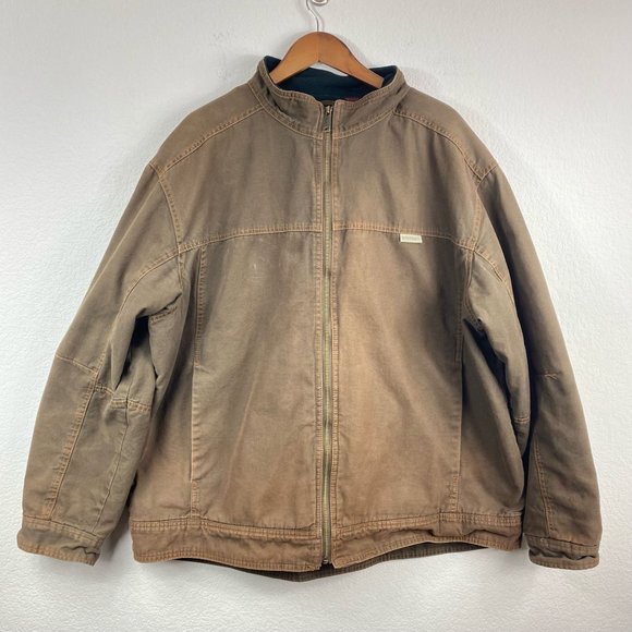 Wolverine Other - Wolverine Mens Fleece Lined Insulated Canvas Coat Jacket Heavy Duty Brown XXL